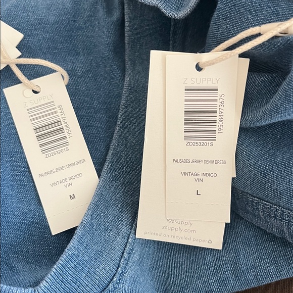 NWT Palisades Jersey Denim Dress Vintage Indigo Size - Picture 3 of 3